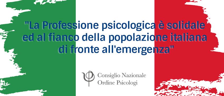 solidarietà covid 19 cnop dalla psicologia italiana